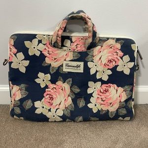 Canvaslife floral Patten Canvas Laptop Shoulder Messenger Bag